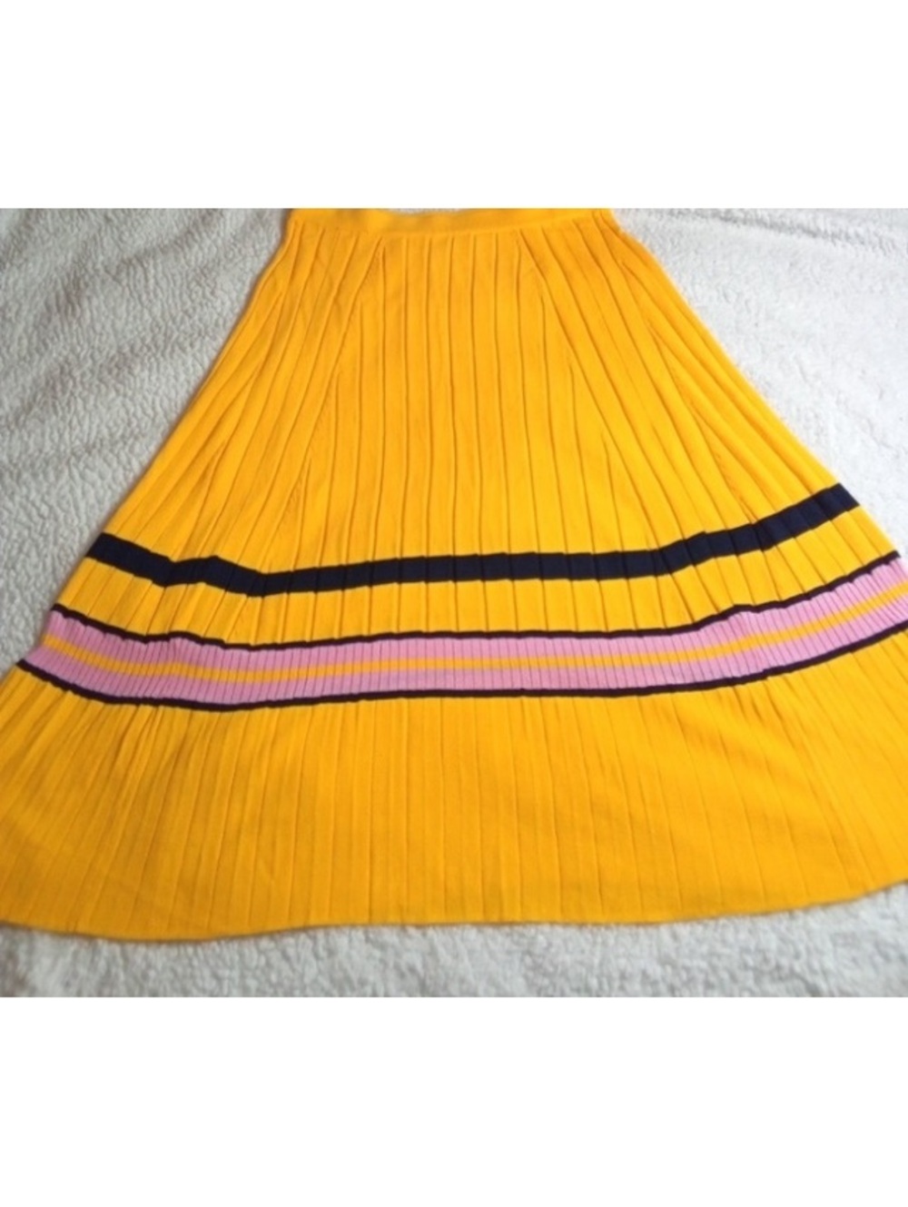 PINKO Knit Stripe Midi Skirt XL Made in Italy